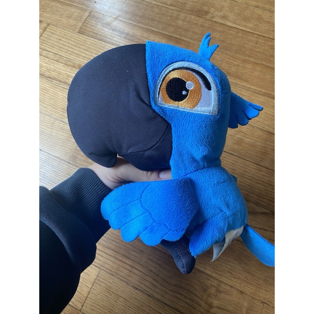 RARE Rio 2 Blu 8" Non-Singing non-Talking Plush Stuffed Animal Blue Hard To Find